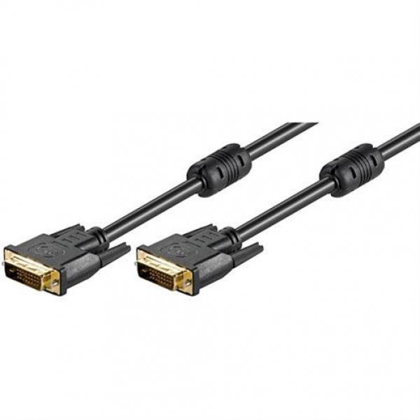 Goobay DVI-D Kabel 24 Dual Link Stecker/Stecker Schwarz 1,8 m
