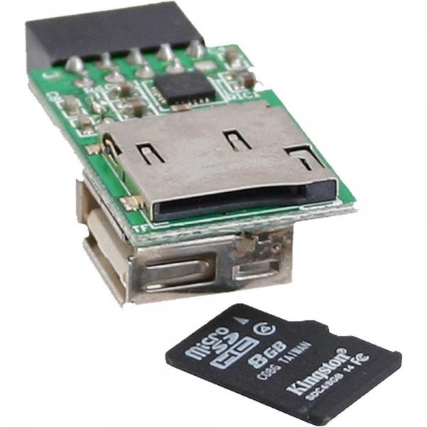 InLine Kartenleser USB 2.0 intern für MicroSDHC bis 32GB und MicroSDXC bis 2TB