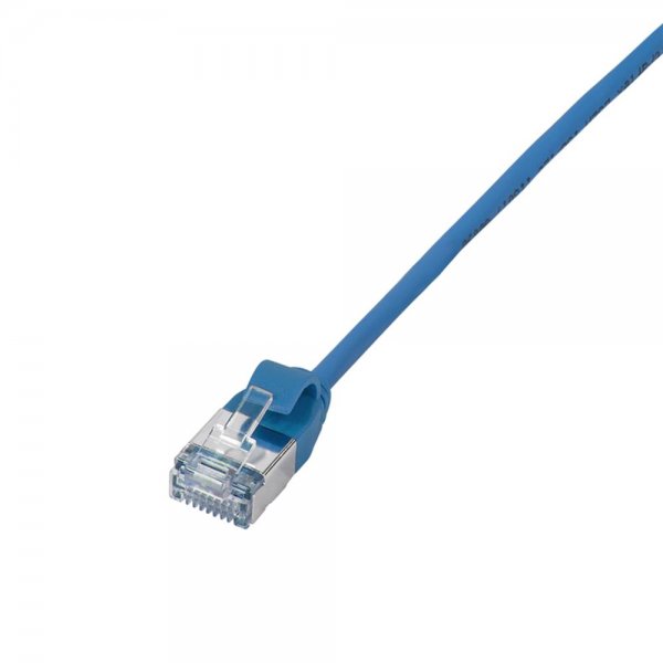 LogiLink CQ9016S Patchkabel SlimLine, Ultraflex, Cat.6A, U/FTP, blau, 0,3 m