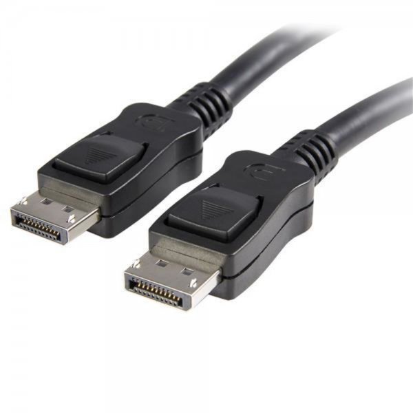 StarTech.com 3m DisplayPort 1.2 Kabel mit Verriegelung (Stecker/Stecker) - DP 4k Kabel - Schwarz