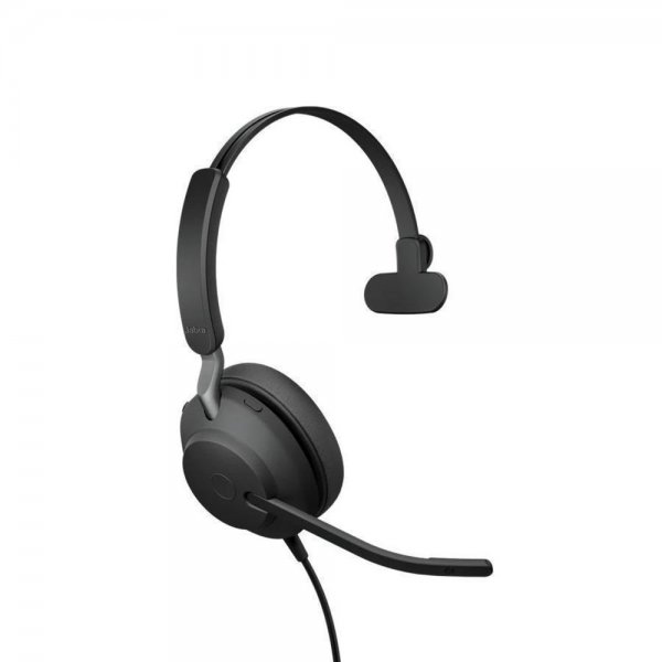 Jabra Evolve2 40 Mono On Ear Headset USB-A UC Schwarz kabelgebunden Kopfhörer ohraufliegend