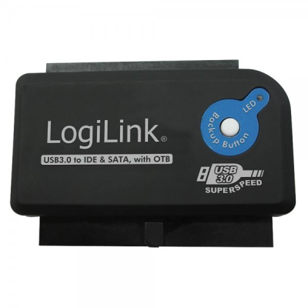 LogiLink AU0028A USB 3.0 zu IDE & SATA Adapter mit OTB