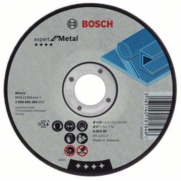 Bosch Trennscheibe gerade 115mm | 2 608 600 318