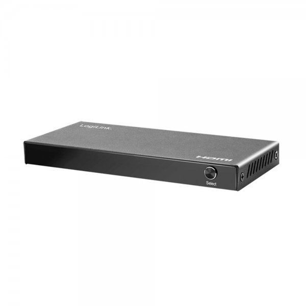 LogiLink HD0056 HDMI-Switch 4x1-Port, 4K/60 Hz, HDCP, HDR, CEC, RC Schwarz