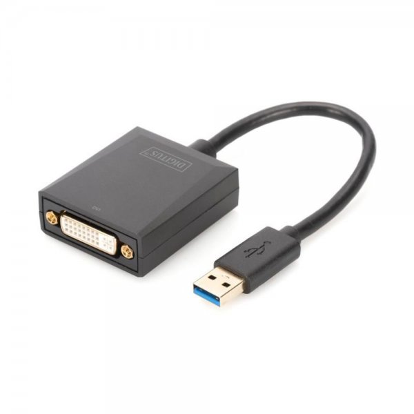 Digitus DA-70842 USB 3.0 DVI Schwarz Kabelschnittstellen-/adapter
