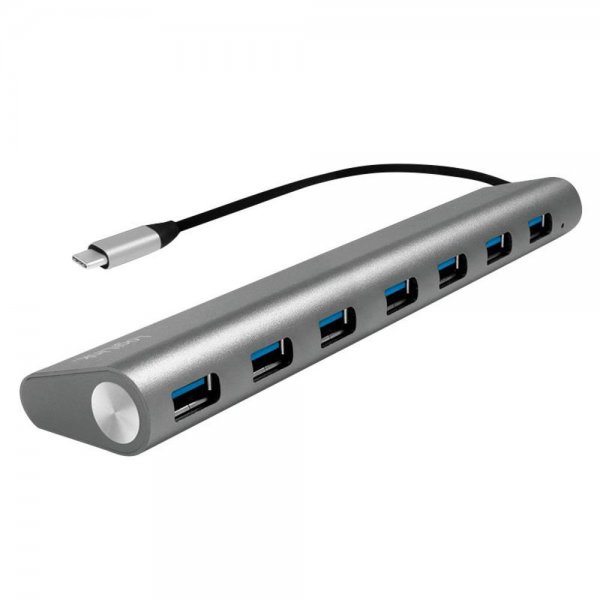 LogiLink USB 3.2 Gen 1x1 USB-C 7-Port Hub Aluminiumgehäuse abwärtskompatibel 5GB