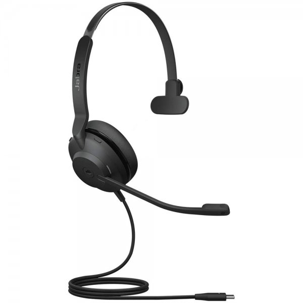 Jabra Evolve2 30 USB-C MS Mono Kopfhörer Noise Cancelling schwarz Ohraufliegend Geräuschunterdrückung