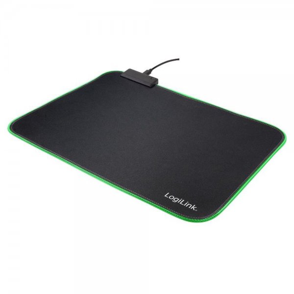 LogiLink ID0138 Gaming Mousepad Maus Pad mit RGB Beleuchtung schwarz
