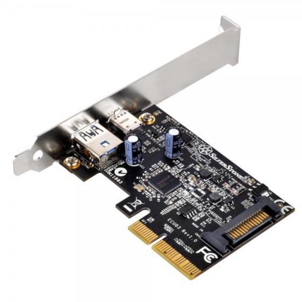 Silverstone SST-ECU03, 2Port USB3.1 Gen2 Karte - PCIe