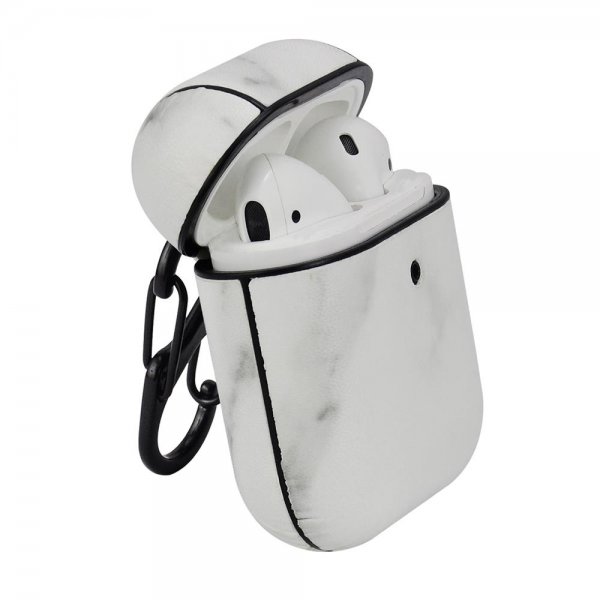 TERRATEC AirBox Fabric Marmor Apple AirPods Case Kopfhörer-Schutzhülle Hülle kabellose Aufladung