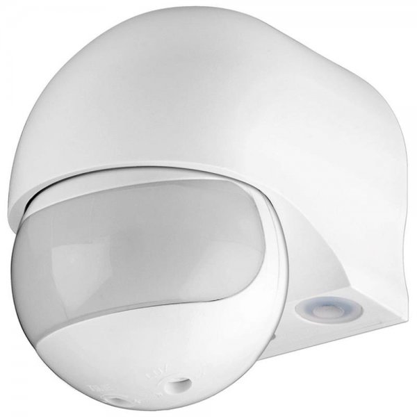 Goobay Bewegungsmelder Infrarot ODA weiss slim Indoor / Outdoor LED geeignet Wandmontage Alarm 95174
