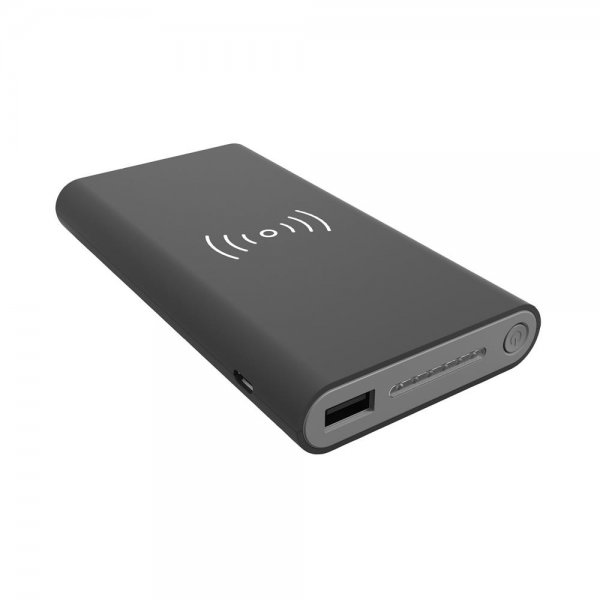 RealPower PB-8000 wireless 8000mAh Powerbank Ladegerät USB Type C kabellos Handy Smartphone Akku