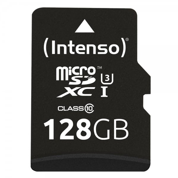 Intenso microSD 128GB UHS-I Professional Speicherkarte inkl. SD-Adapter externer Datenspeicher