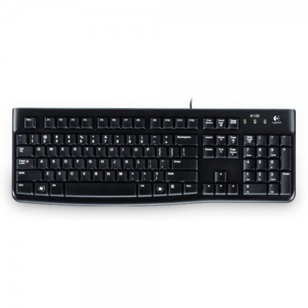 Logitech K120 Tastatur Business schwarz USB US INT'L