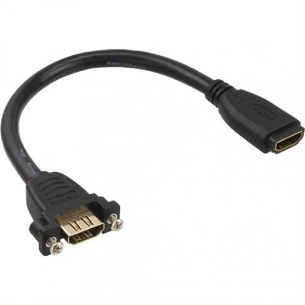 InLine ® HDMI Adapterkabel zum Einbau, HDMI A zu HDMI Einbaubuchse, m/w
