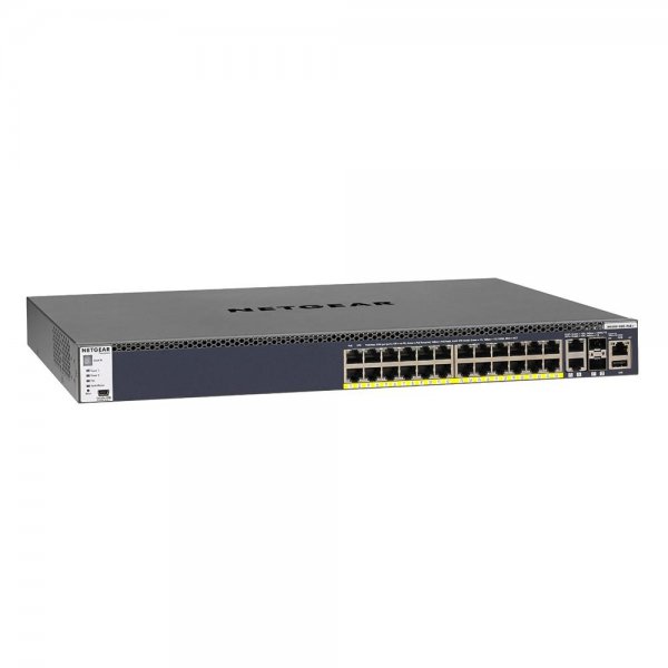 Netgear M4300-28G-PoE+ gemanaged 10G Ethernet (100/1000/10000) Energie Über Ethernet (PoE) Unterstüt