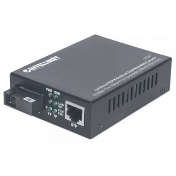 Intellinet 510547 100Mbit/s Single-mode Schwarz Netzwerk Medienkonverter