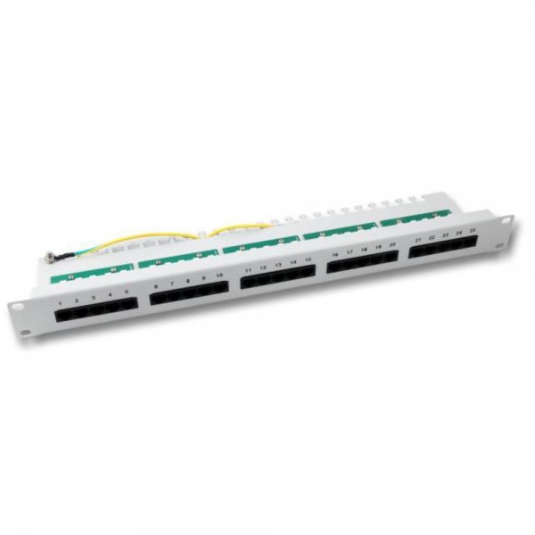 Helos CAT 3 ISDN-Patchpanel, 25-Port