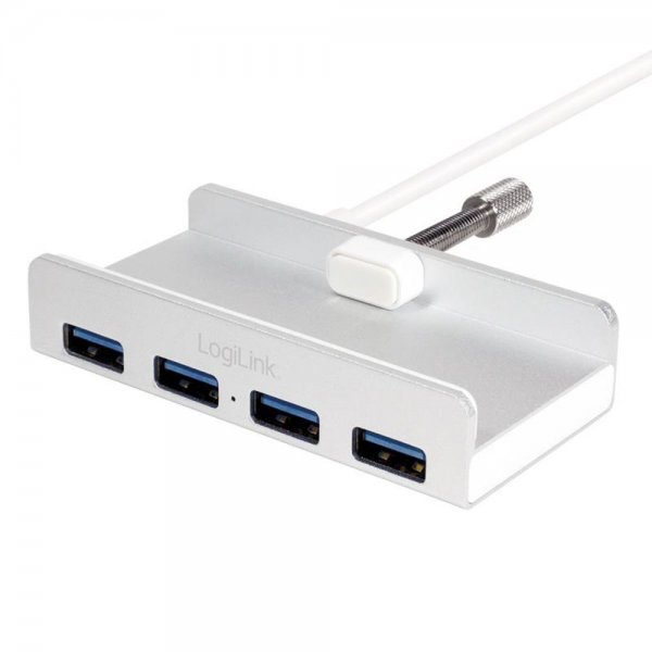 LogiLink USB 3.0, 4-Port Hub im edelen iMac Design mit Aluminium-Finish