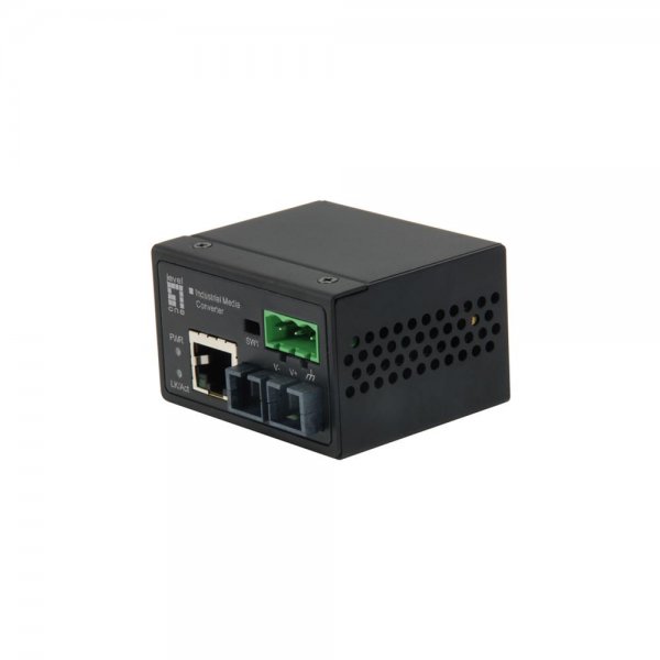 LevelOne IEC-4301 RJ45 to SC Fast Ethernet Industrial Mediakonverter Single-Mode