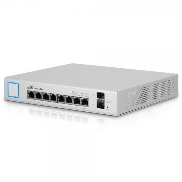 Ubiquiti UniFi Switch 8 150W PoE Gigabit 2x SFP 8x RJ45 Ethernet Ports 20Gbps | US-8-150W