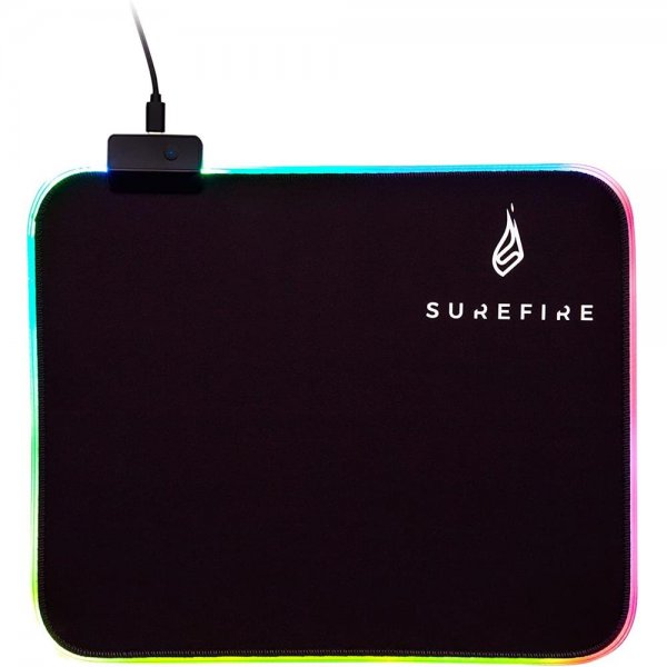 Surefire Silent Flight RGB-320 Gaming Mauspad 320 mm x 260 mm x 3 mm Medium RGB-LED-Beleuchtet rutschfest