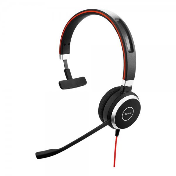 Jabra Evolve 40 Mono On Ear Headset USB-C MS Teams Schwarz kabelgebunden Kopfhörer ohraufliegend