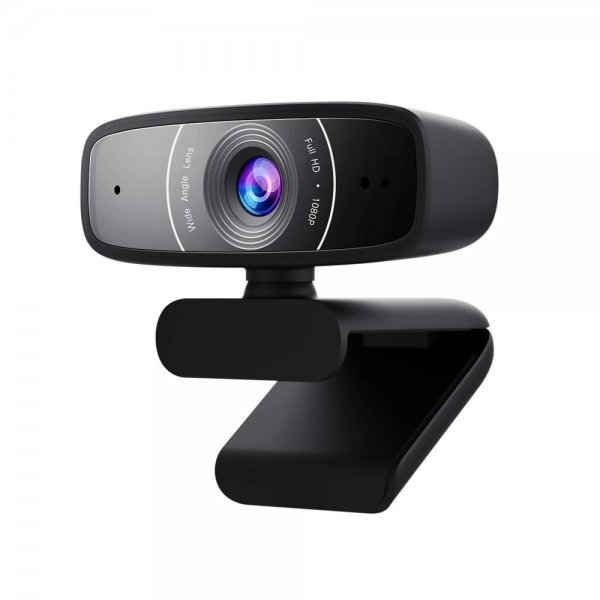ASUS Webcam C3 Full HD USB-Kamera 1080p-Auflösung 30 FPS Beamforming-Mikrofon 360° Drehmechanismus