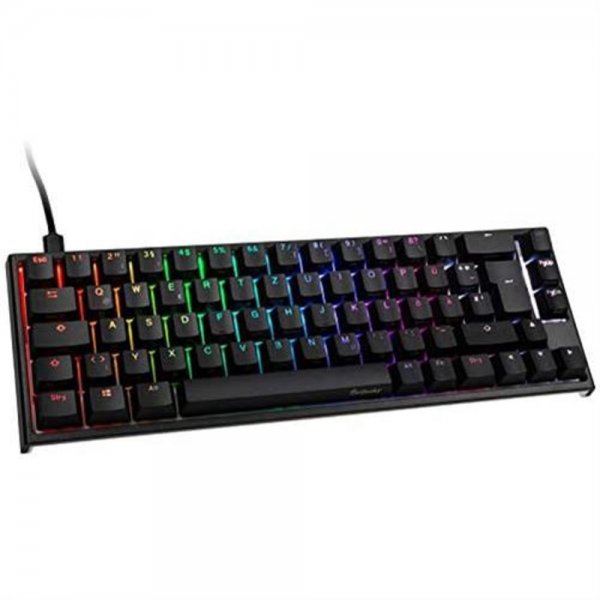 Ducky ONE 2 SF Gaming Tastatur MX-Silent-Red RGB LED schwarz DE-Layout TKL-Mini-Version