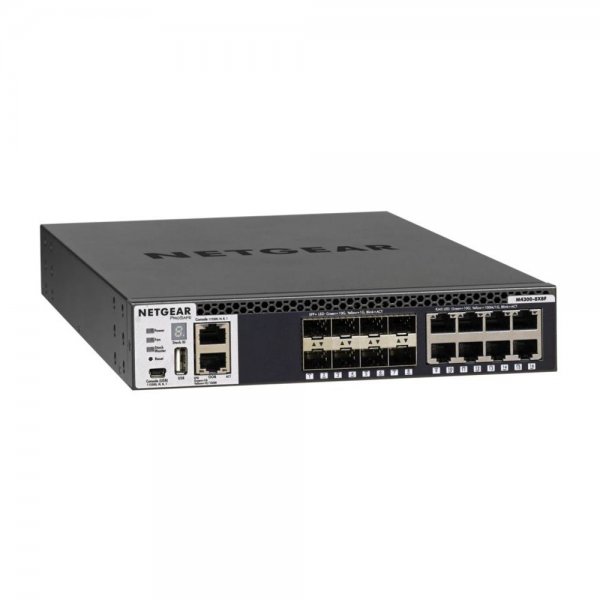 Netgear M4300-8X8F gemanaged L2/L3 10G Ethernet (100/1000/10000) 1U Schwarz
