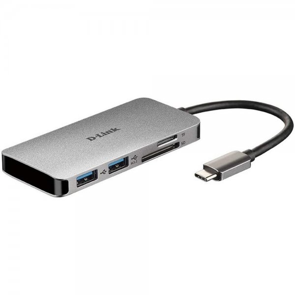 D-Link DUB-M610 Notebook-Dockingstation Portreplikator 6-in-1 USB-C-Hub