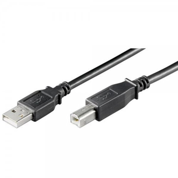 Wentronic USB AB 500 LC HiSpeed SCHWARZ 2.0 5m USB 2.0 # 93598