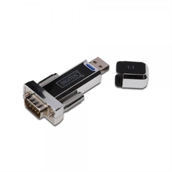 DIGITUS USB zu Seriell Adapter RS232 USB1.1 Chipsatz PL2303RA Datenaustausch PC serielle Geräte