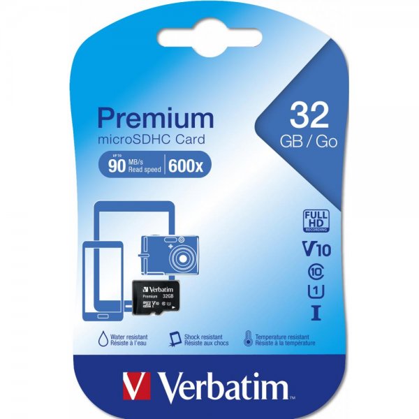 Verbatim microSDHC 32GB Speicherkarte Class10