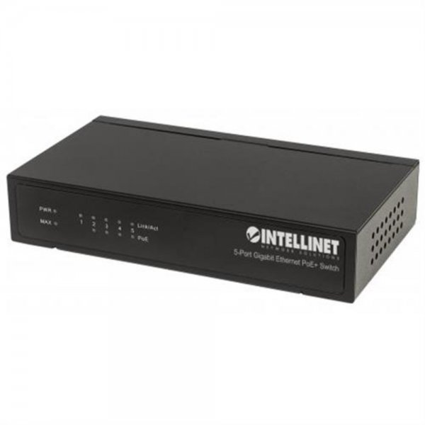 Intellinet 5-Port Gigabit Ethernet PoE+ Switch