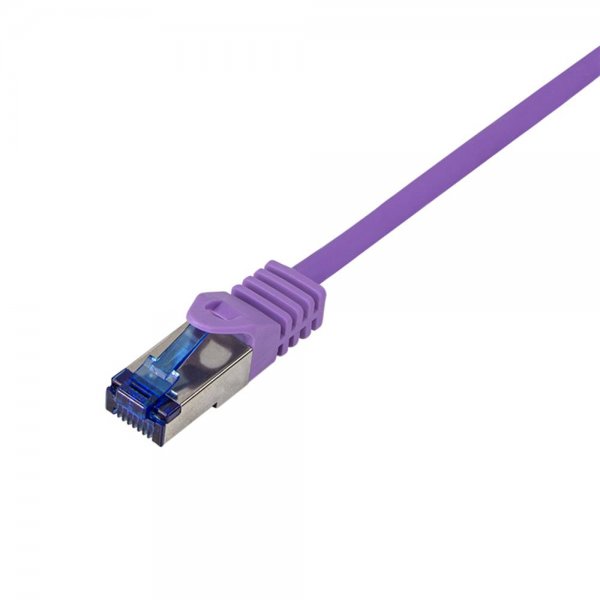 LogiLink C6A109S Patchkabel Ultraflex, Cat.6A, S/FTP, violett, 15 m