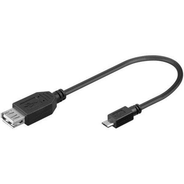 Goobay USB ADAP A-F/MICRO-B M 0.20m USB 2.0 Hi-Speed Ad