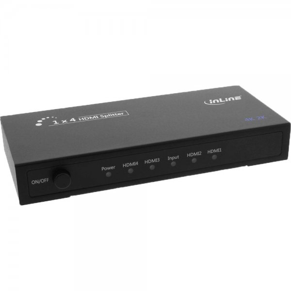 InLine HDMI Splitter/Verteiler 4-fach 4K2K kompatibel
