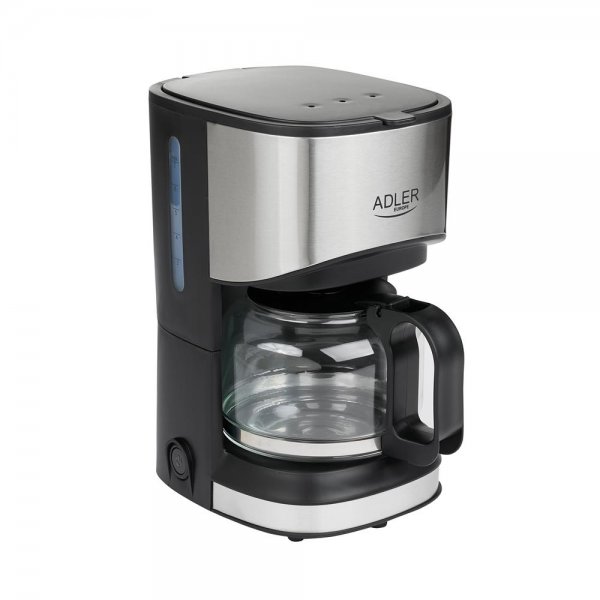 Adler AD 4407 Express-Kaffeemaschine Schwarz/Silber 0,7L 550 Watt mit Glaskanne