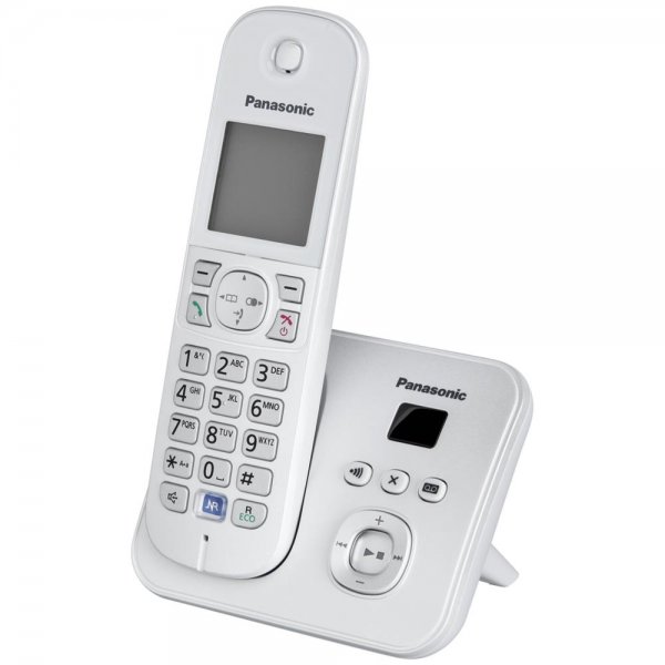 Panasonic KX-TG6821GS DECT Schnurloses Telefon Anrufbeantworter perlsilber