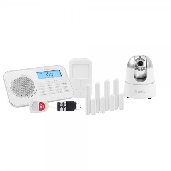 Olympia Protect 9881 GSM Drahtlose Alarmanlage Alarmsystem Weiß