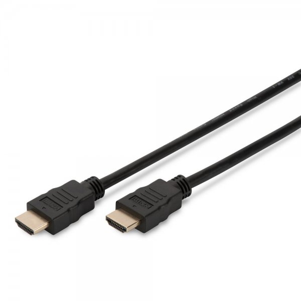 DIGITUS HDMI High Speed mit Ethernet Anschlusskabel Typ A St/St 10m HDMI 1.4 schwarz
