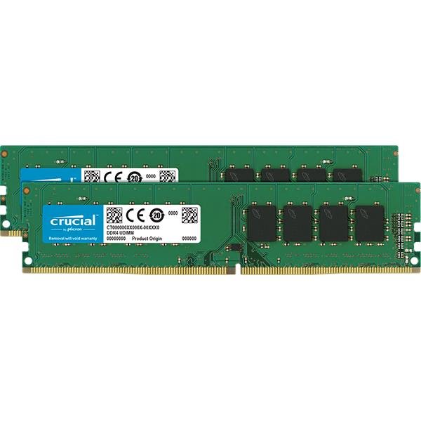 Crucial 8GB DDR4-2400 UDIMM Kit 4GBx2 288pin Speichermodul