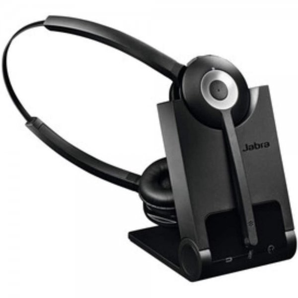 Jabra Pro 920 Duo DECT-Office-Headset für Festnetztelefone Geräuschunterdrückung Ladeschale