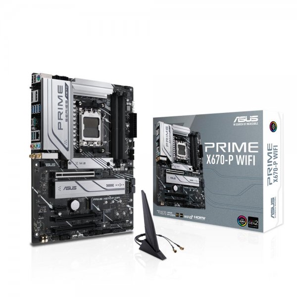 ASUS PRIME X670-P WIFI Gaming Mainboard Sockel AMD AM5 Ryzen 7000 ATX PCIe 5.0 M.2 DDR5 WiFi6
