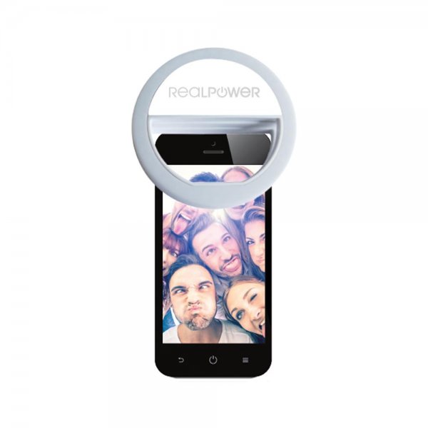 RealPower EVA Selfie Light Smartphone Selfie Licht Ringlicht LED Ausleuchtung Handy Kameralicht