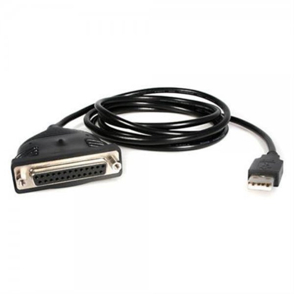 StarTech.com DruckerKabel USB A - DB25 Parallel Adapter M/M 1.8m schwarz
