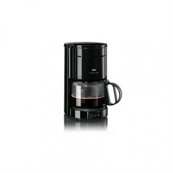 Braun Kaffeemaschine KF 47 plus Schwarz 10 Tassen Filterkaffeemaschine Glaskanne