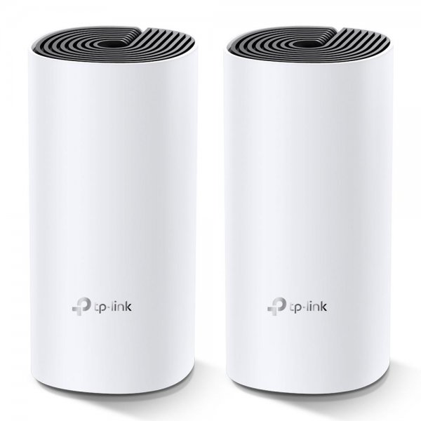 TP-Link Deco M4 Mesh WLAN Set (2er Pack) AC1200 Dual Band Router & Repeater Reichweite bis zu 260 m²