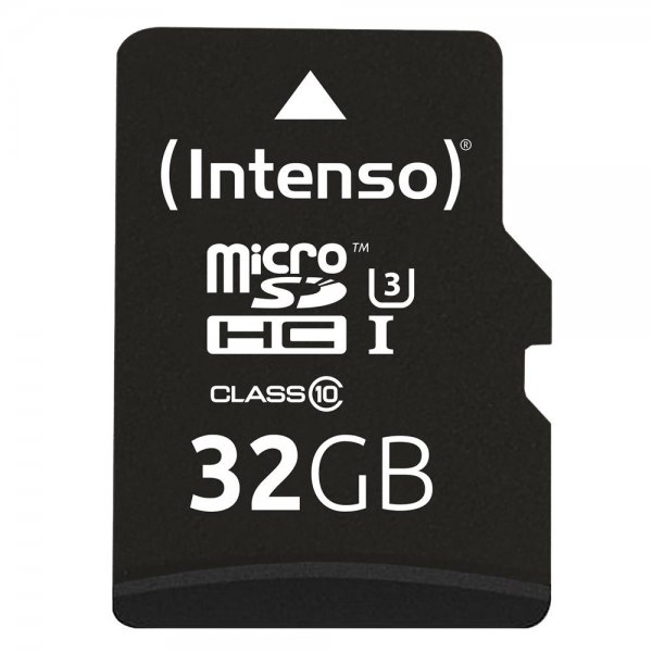 Intenso microSD 32GB UHS-I Professional Speicherkarte inkl. SD-Adapter externer Datenspeicher